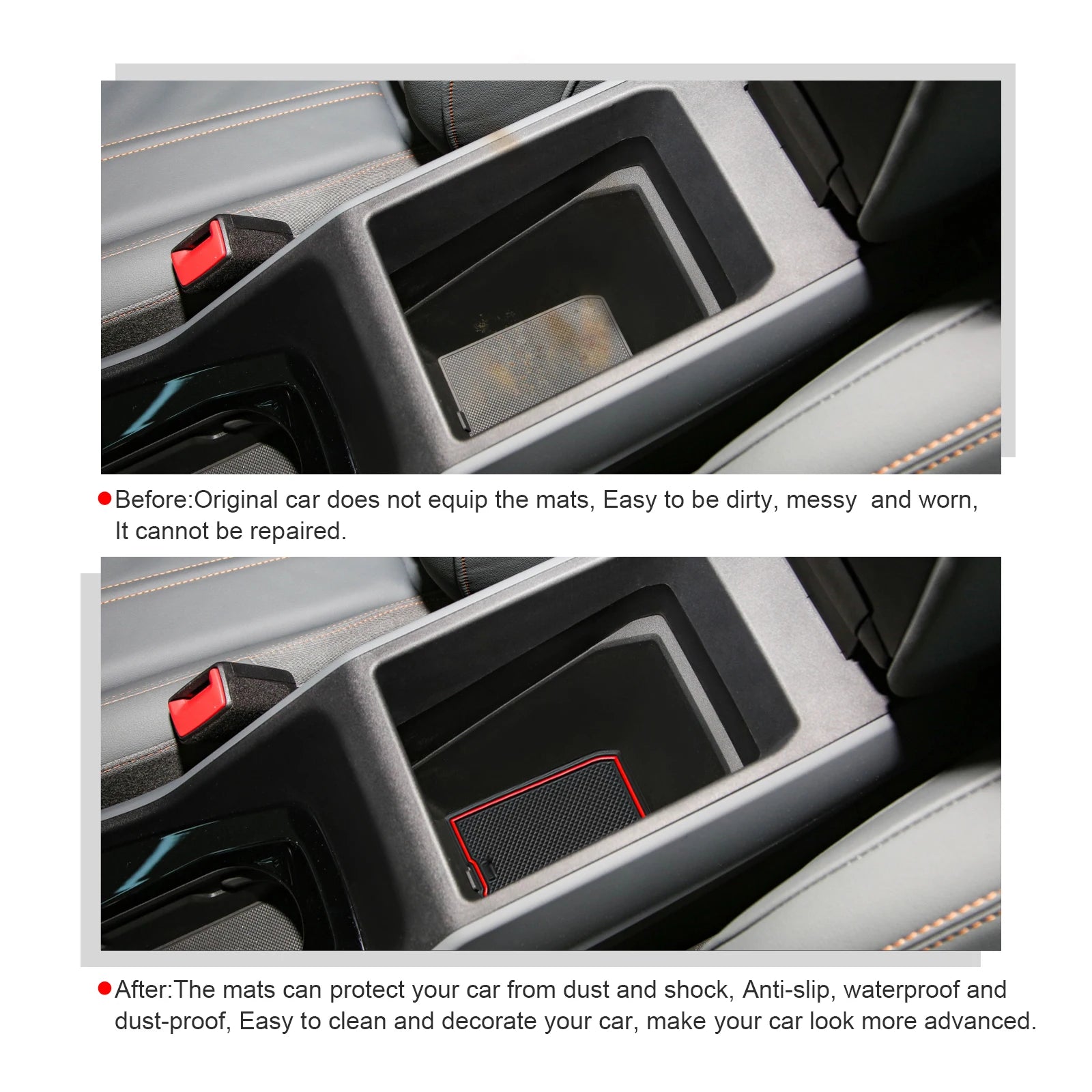 Door Groove Mat for Audi Q4 E-Tron 2021-2025 Car Anti-Slip Mat Rubber Gate Slot Pads Auto Audi Q4 E-Tron Accessories 2024
