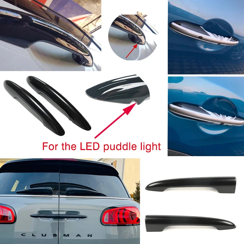 Black Door Handle Cover for MINI One Cooper S D JCW F54 Clubman 2015-2023 Exterior Decoration Car Styling Accessories