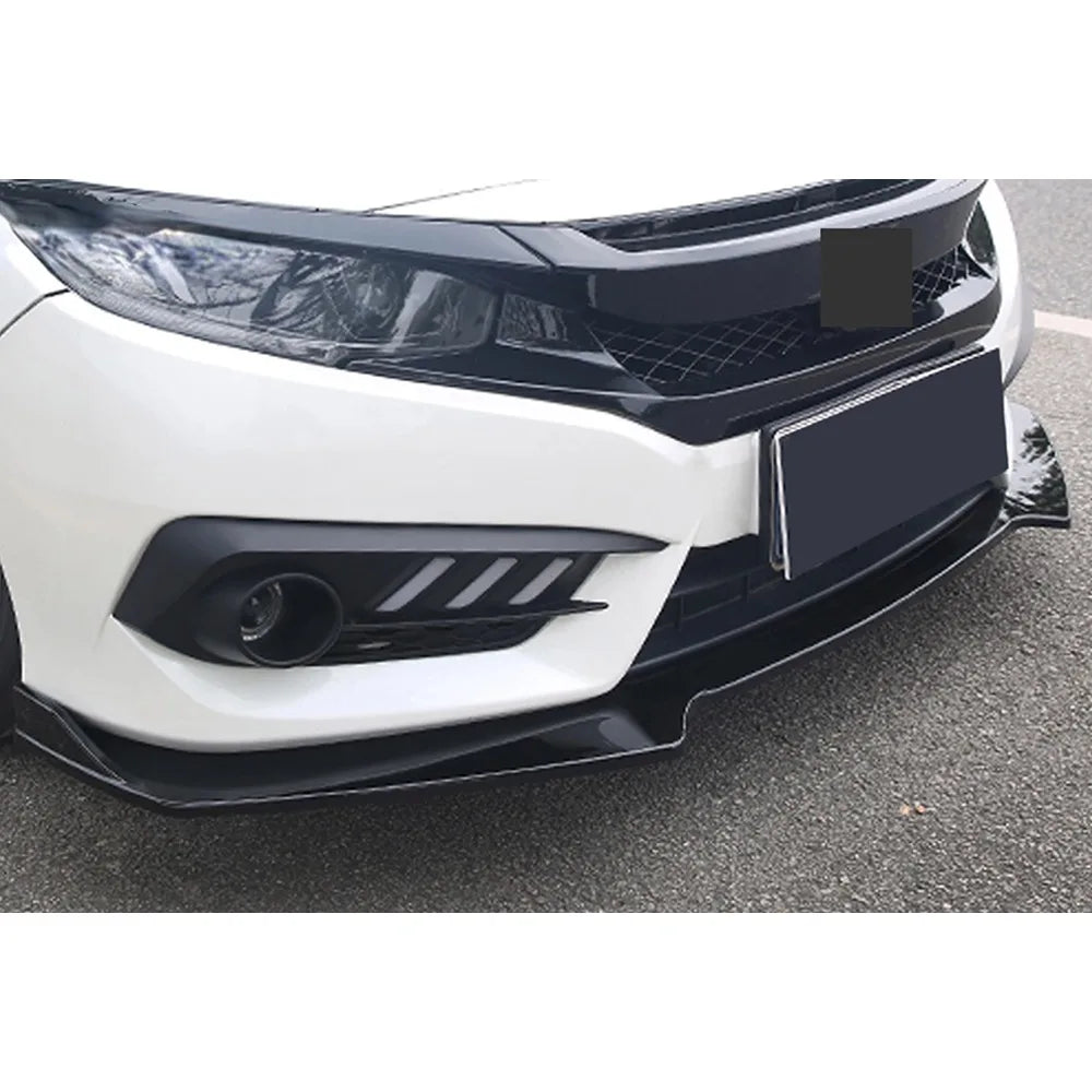 For Honda Civic 2016 2017 2018 2019 2020 2021 Sportback Hatchback Front Bumper Lip Spoiler Splitters Guard Body Kit Guards Car A