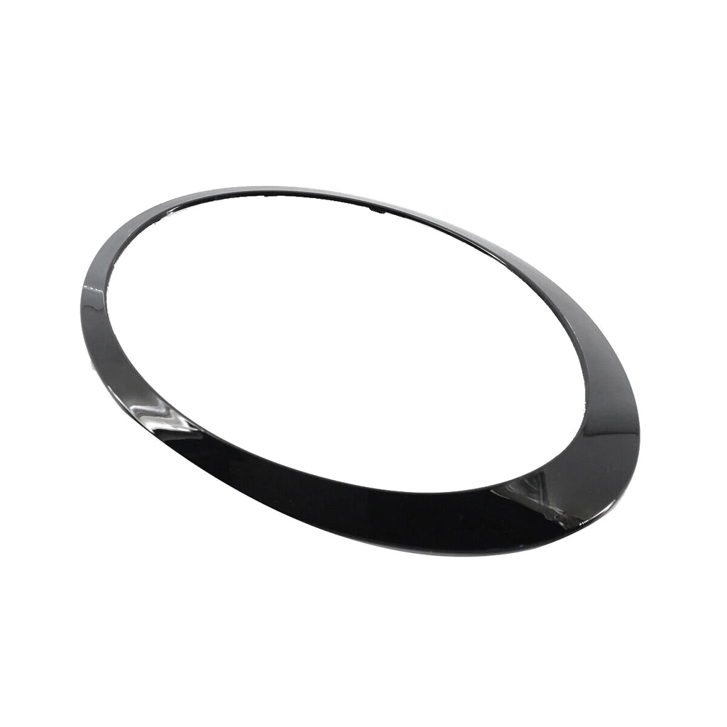 1Pair Headlight Trim Ring Decor Black ABS for 2014-2019 MINI Cooper S F55 F56 F57