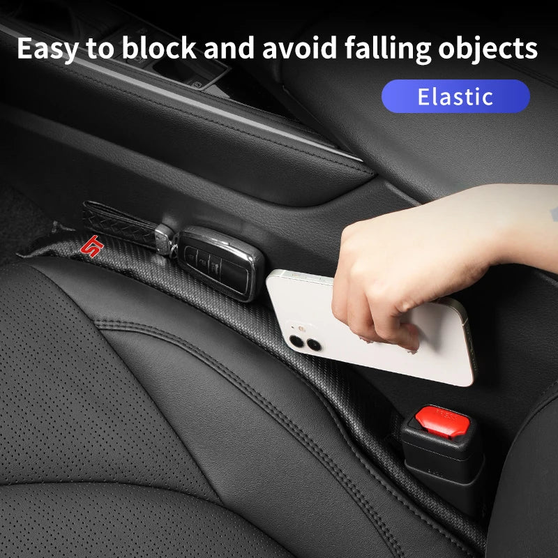 Car Seat Gap Plug Seam Filling Anti-Leakage Seat Side Slot Strip for Ford ST Racing RS S Mustang Kuga Fiesta Fusion Mondeo Edge