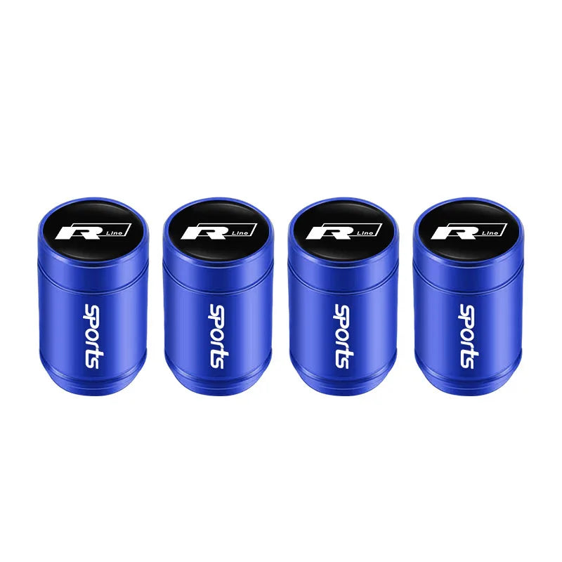 4Pcs  Valve Cap Alloy Dust Cover Car Tire Accessories for VW Polo Golf GTI CC Tiguan Arteon Passat Jetta Touareg ID.3
