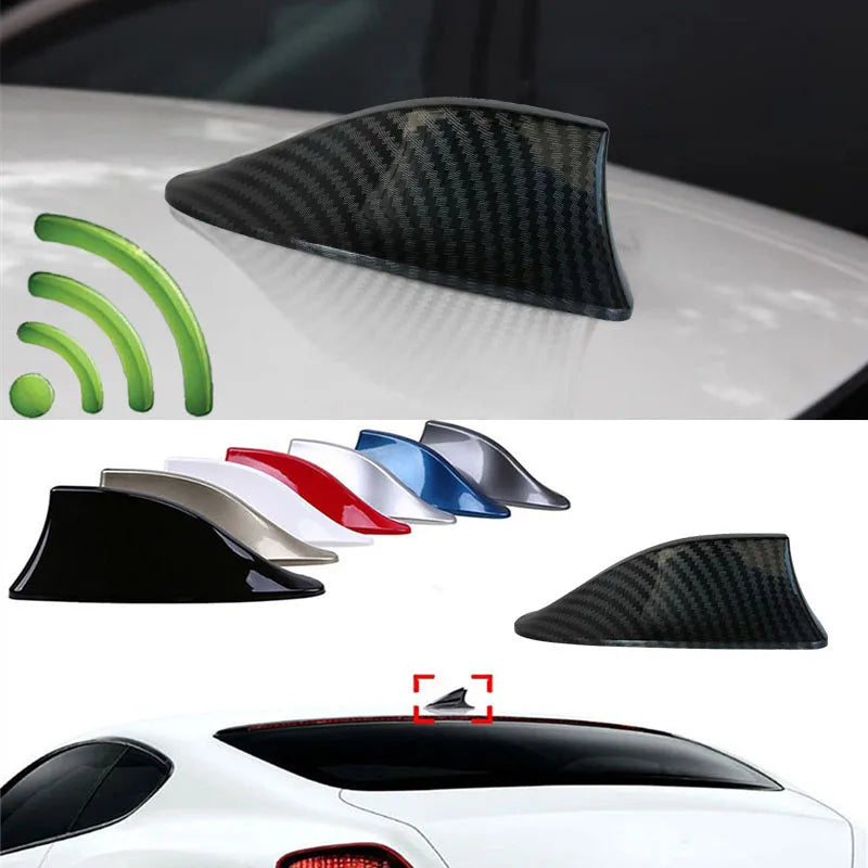 Car Shark Fin Antenna Cover Base Replacement Radio Signal Aerials Roof Exterior Accessories Decorat Automobiles Exterior Aerials