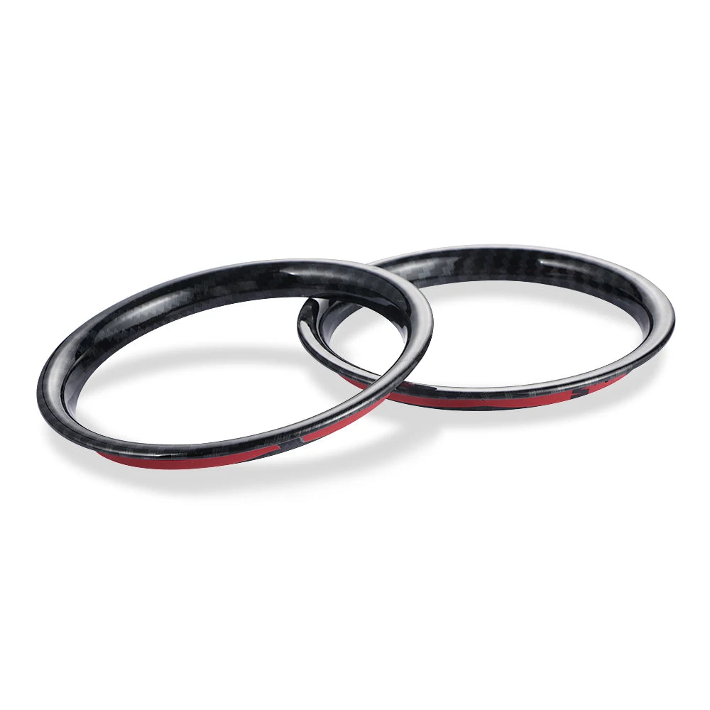 Car Air Vent Ring Outlet Cover Case Carbon Fiber Shell Housing Sticker Decor for Mini Cooper One S JCW F55 F56 F57 Accessories