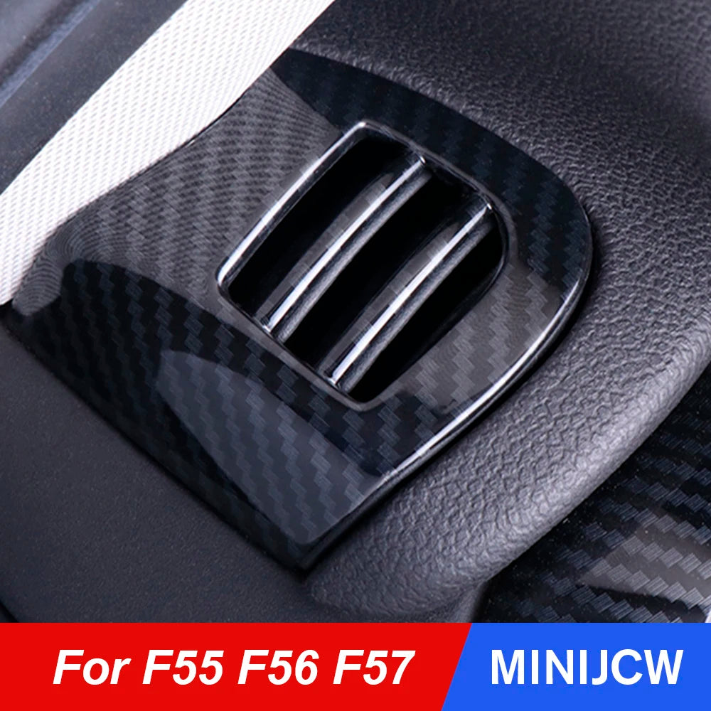 Car Air Vent Cover Outlet Shell Case Housing Carbon Fiber Sticker for Mini Cooper One S F55 F56 F57 Hatchback Refit Accessories