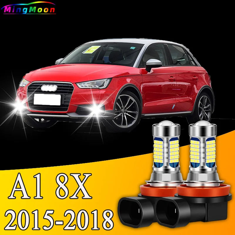2Pcs 81LED Accessories Front Fog Light Bulb Lamp for Audi A1 8X 2015-2018 2016 2017