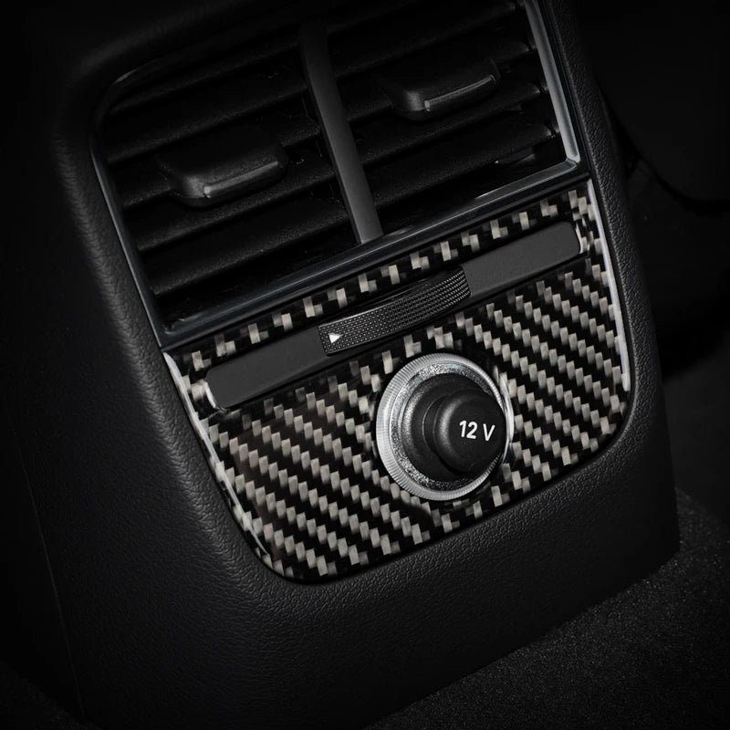 Carbon Fiber for Audi A3 8V S3 Car Interior Gearshift Air Conditioning CD Panel Door Armrest Cover Trim Stickers Accessories