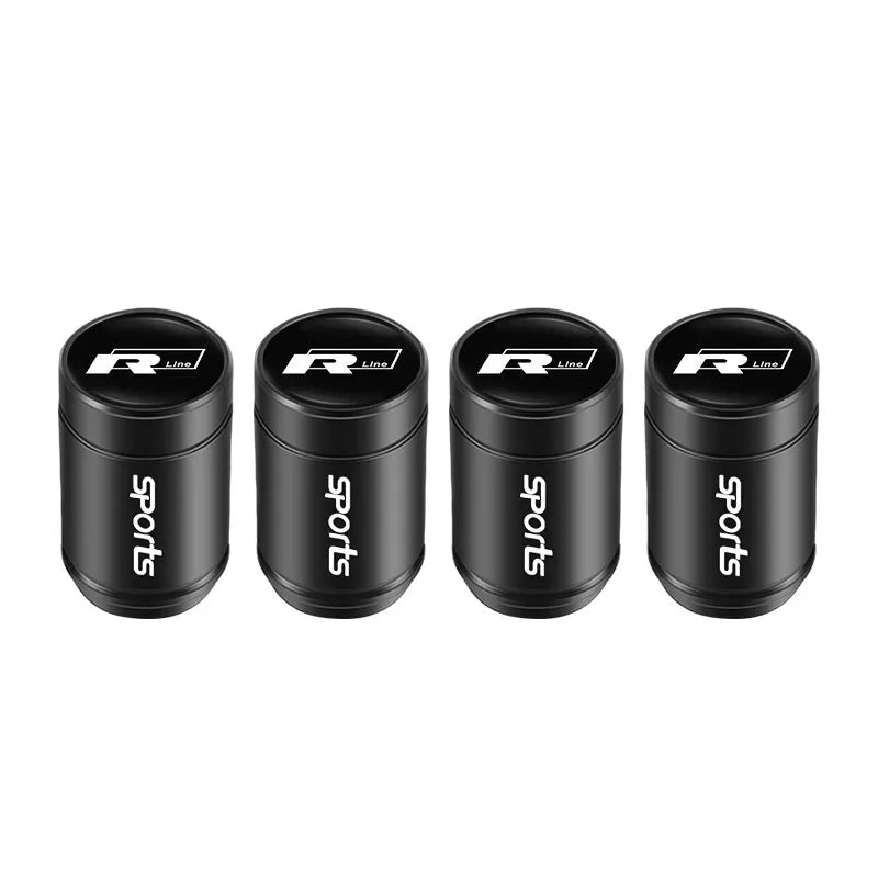 4Pcs  Valve Cap Alloy Dust Cover Car Tire Accessories for VW Polo Golf GTI CC Tiguan Arteon Passat Jetta Touareg ID.3
