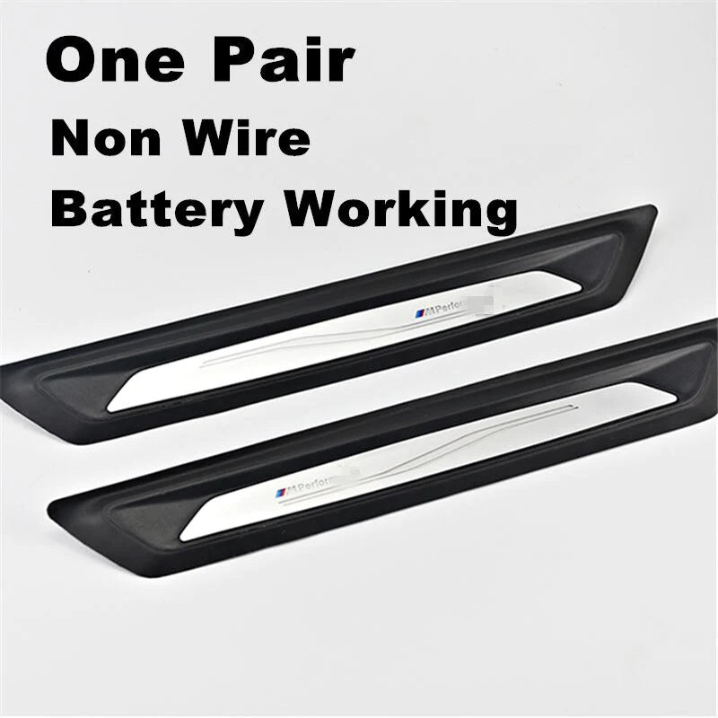 LED Welcome Sill for BMW 3 Series F30 F31 F34 F35 320Li 325Li M Performance Lighting Door Sill Car Threshold Door Pedal 2 Pieces