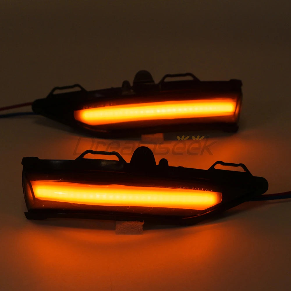 LED Side Mirror Light for Ford Fiesta MK8 2019-22 Fiesta ST Line 2018 with Turn Signal Lamp Smoke Lens Dynamic Blinker Indicator