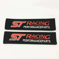 2Pcs Car Seat Belt Cover Shoulder Pads Cover Case for ST Racing Logo for Ford FOCUS 3 Mondeo Fiesta Kuga MK2 MK3 Accessories