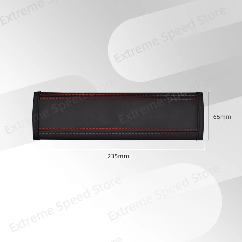 For Mini Cooper John Cooper Works ALL4 Emblem Leather Car Seat Belt Cushion Safety Belt Shoulder Protector Pad Accessories