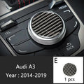 Carbon Fiber for Audi A3 8V S3 Car Interior Gearshift Air Conditioning CD Panel Door Armrest Cover Trim Stickers Accessories