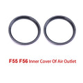 Car Air Vent Ring Outlet Cover Case Carbon Fiber Shell Housing Sticker Decor for Mini Cooper One S JCW F55 F56 F57 Accessories