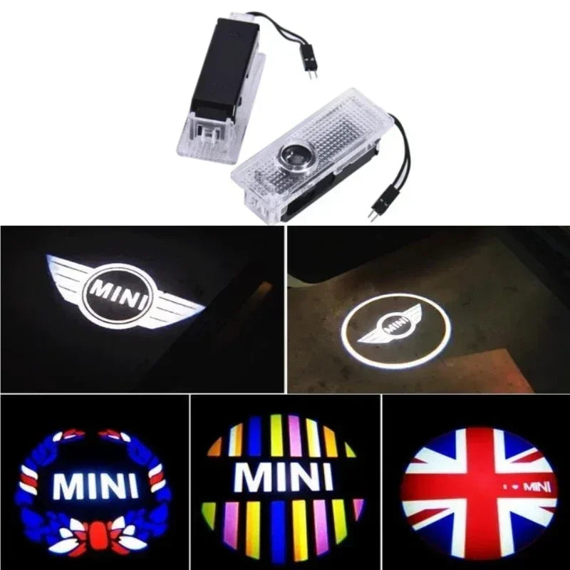 LED Laser Projector Mini Logo Welcome Lamp Auto Parts for Cooper Works F54 F55 F56 R55 R56 R57 R59 R52 Car Lighting Accessory
