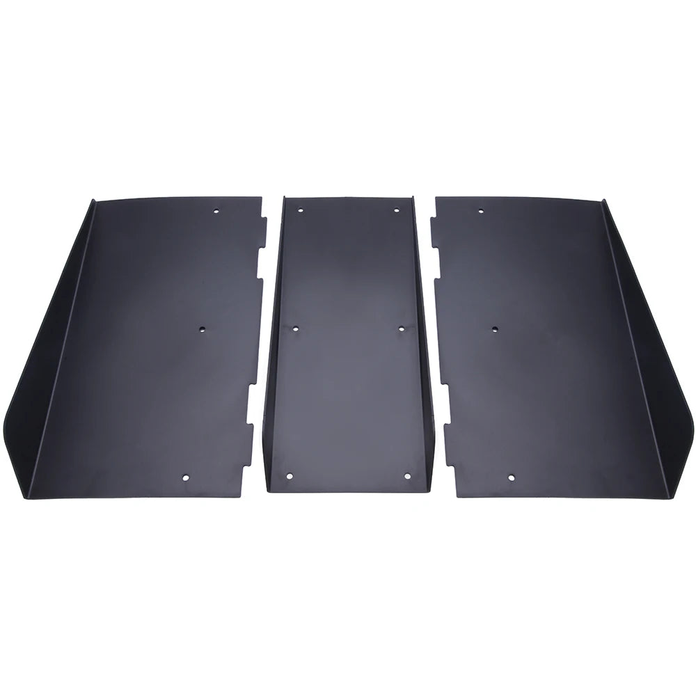 22"X20" Rear Bumper 4 Fins Diffuser Splitter for Dodge Challenger SRT SXT RT Car Rear Bumper Protector Rear Side Splitters Lip