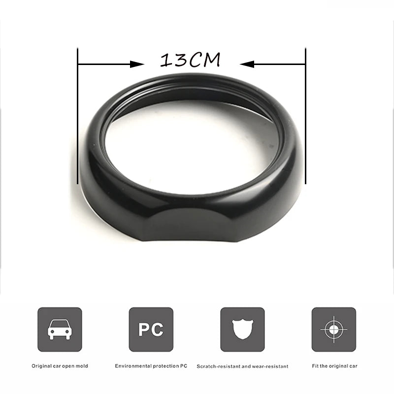 For Mini Cooper S R50 R52 R53 Gloss Black Interior Front Tachometer Cover Cover Sticker Car-Styling Auto Interior Accessories