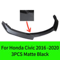 For Honda Civic 2016 2017 2018 2019 2020 2021 Sportback Hatchback Front Bumper Lip Spoiler Splitters Guard Body Kit Guards Car A