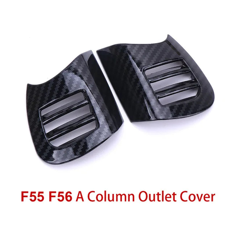 Car Air Vent Cover Outlet Shell Case Housing Carbon Fiber Sticker for Mini Cooper One S F55 F56 F57 Hatchback Refit Accessories