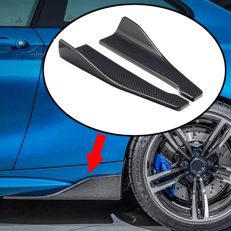 Universal Car Side Skirt Bumper Spoiler Splitter Protector for Front Bumper Lip Universal Ford Focus Mk4