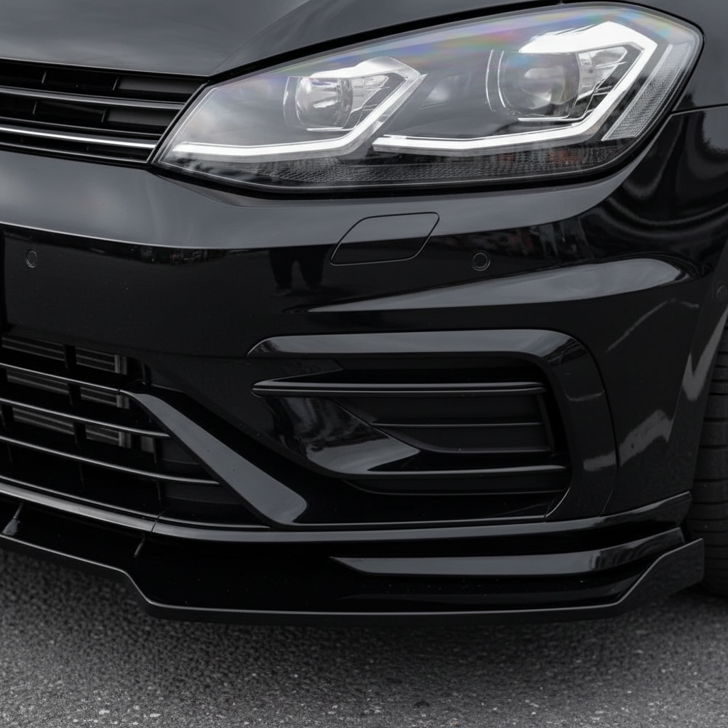 VW Golf MK7 MK7.5 Front Splitter Spoiler kit