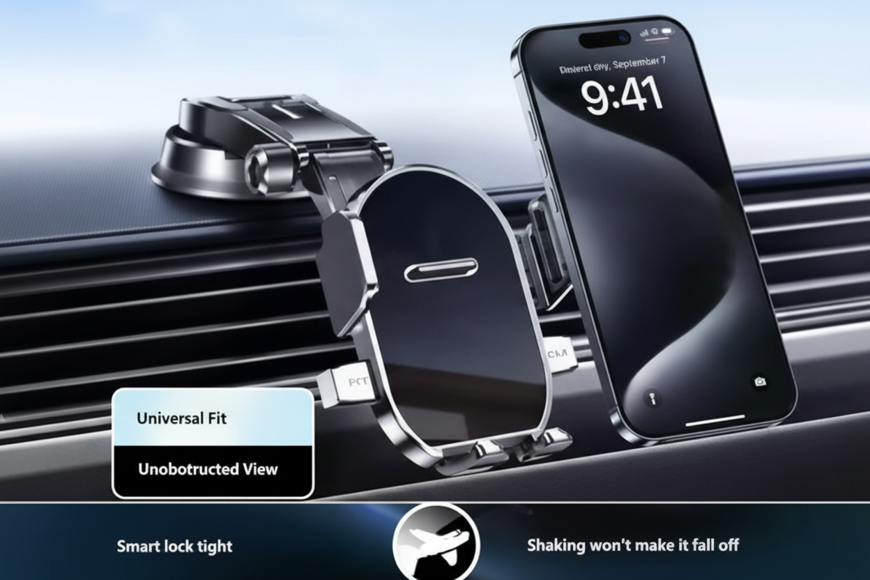 New Model Car Phone Holder Universal Suction Cup