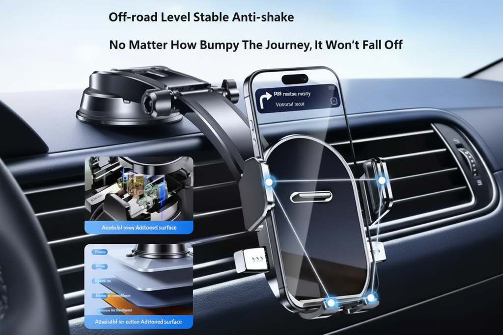 New Model Car Phone Holder Universal Suction Cup