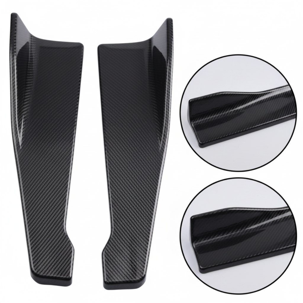Universal Car Front Rear Bumper Strip Lip Spoiler Diffuser Splitter Scratch Protector 48CM Length For Audi BMW HONDA