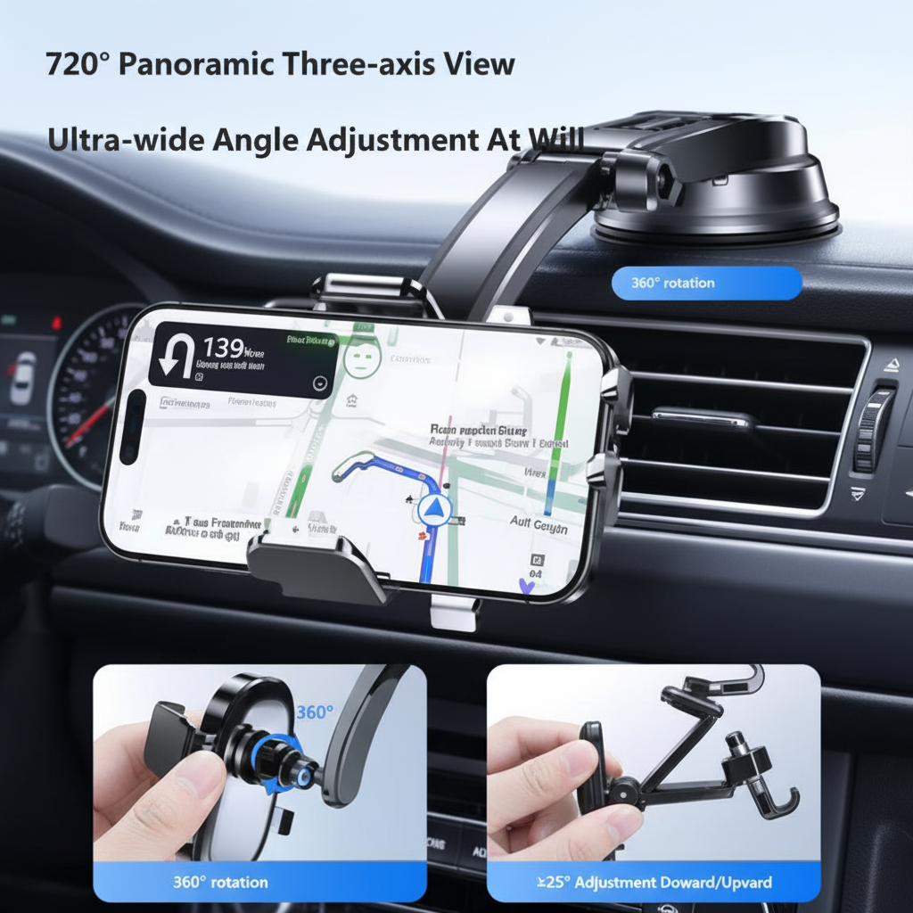 New Model Car Phone Holder Universal Suction Cup