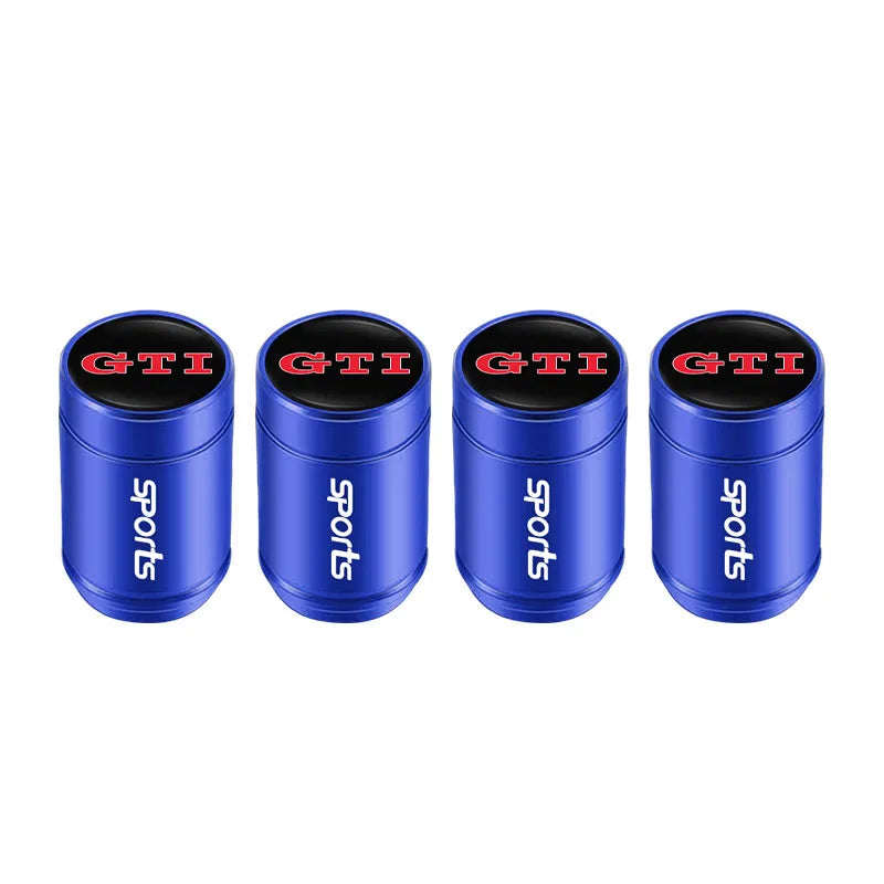 4Pcs  Valve Cap Alloy Dust Cover Car Tire Accessories for VW Polo Golf GTI CC Tiguan Arteon Passat Jetta Touareg ID.3