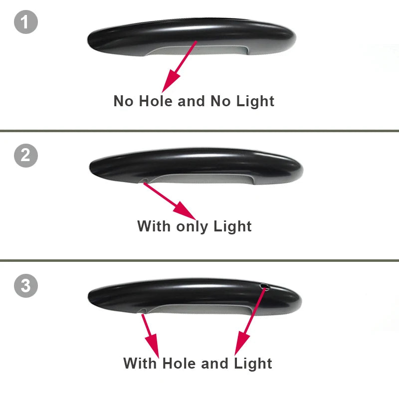 Black Door Handle Cover for MINI One Cooper S D JCW F54 Clubman 2015-2023 Exterior Decoration Car Styling Accessories