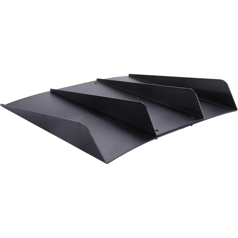 22"X20" Rear Bumper 4 Fins Diffuser Splitter for Dodge Challenger SRT SXT RT Car Rear Bumper Protector Rear Side Splitters Lip