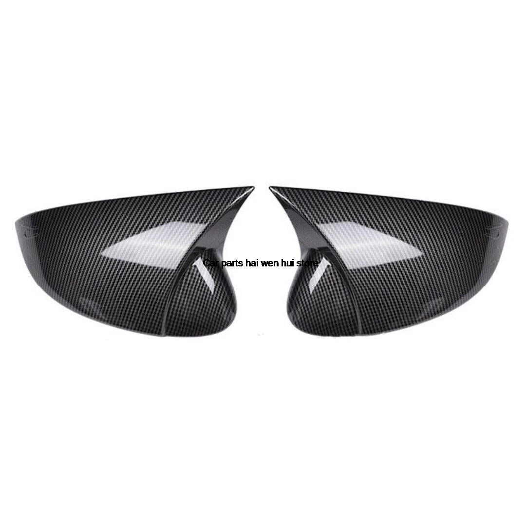 For VW Volkswagen Golf 6 MK6 GTI GTD 2009-2013 Car Rearview Side Mirror Cover Wing Cap Exterior Door Case Trim Carbon Fiber Look
