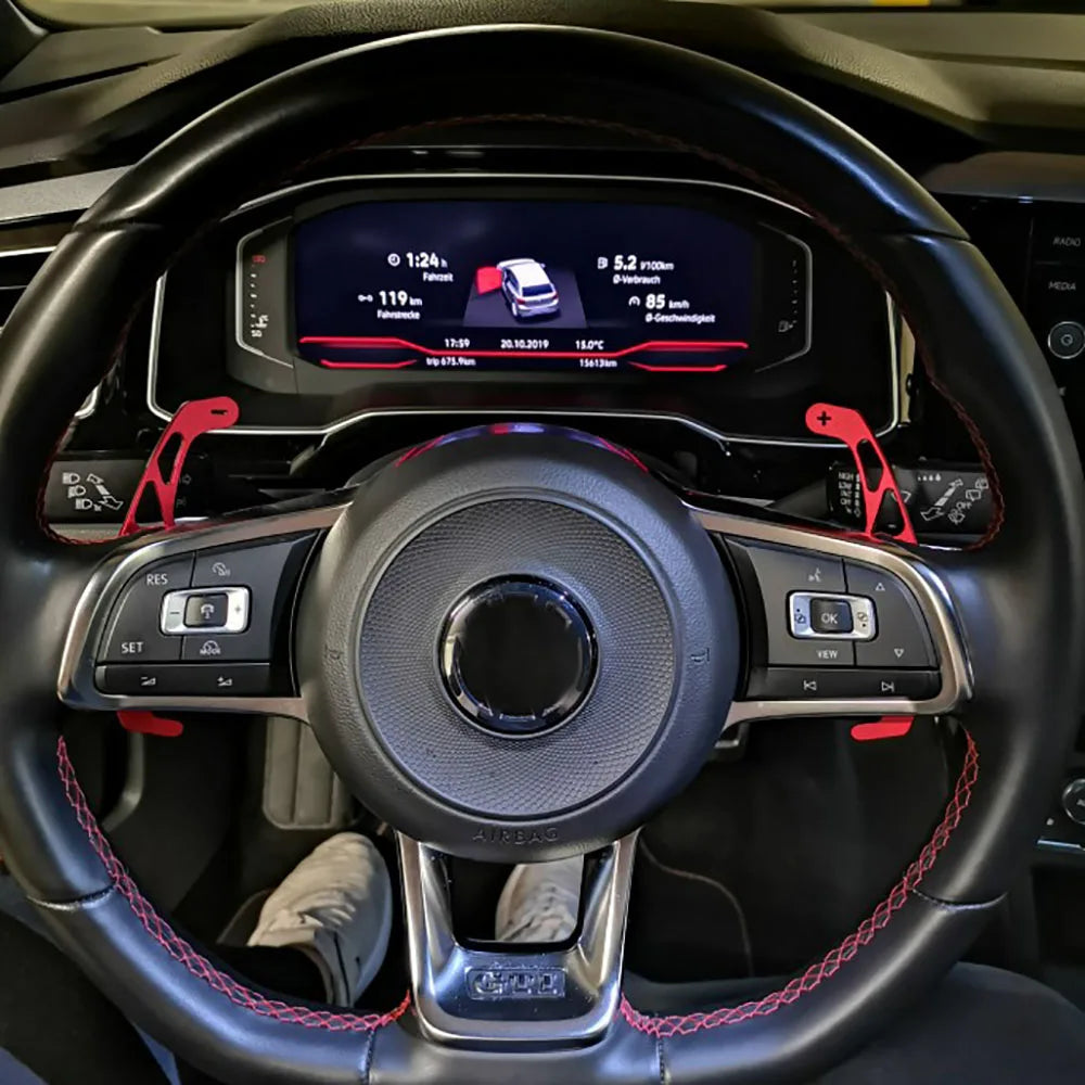 2Pcs Car Steering Wheel Shift Paddle Shifter Extended for VW GOLF GTI R GTD GTE MK7 7 POLO GTI Scirocco 2014 2015-2019 2020