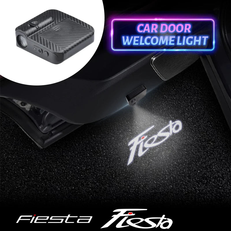 LED for Ford Fiesta Logo New and Old Styles ST Line MK5 MK6 MK7 MK8 Car Door Courtesy Light Projector Welcome Lamp