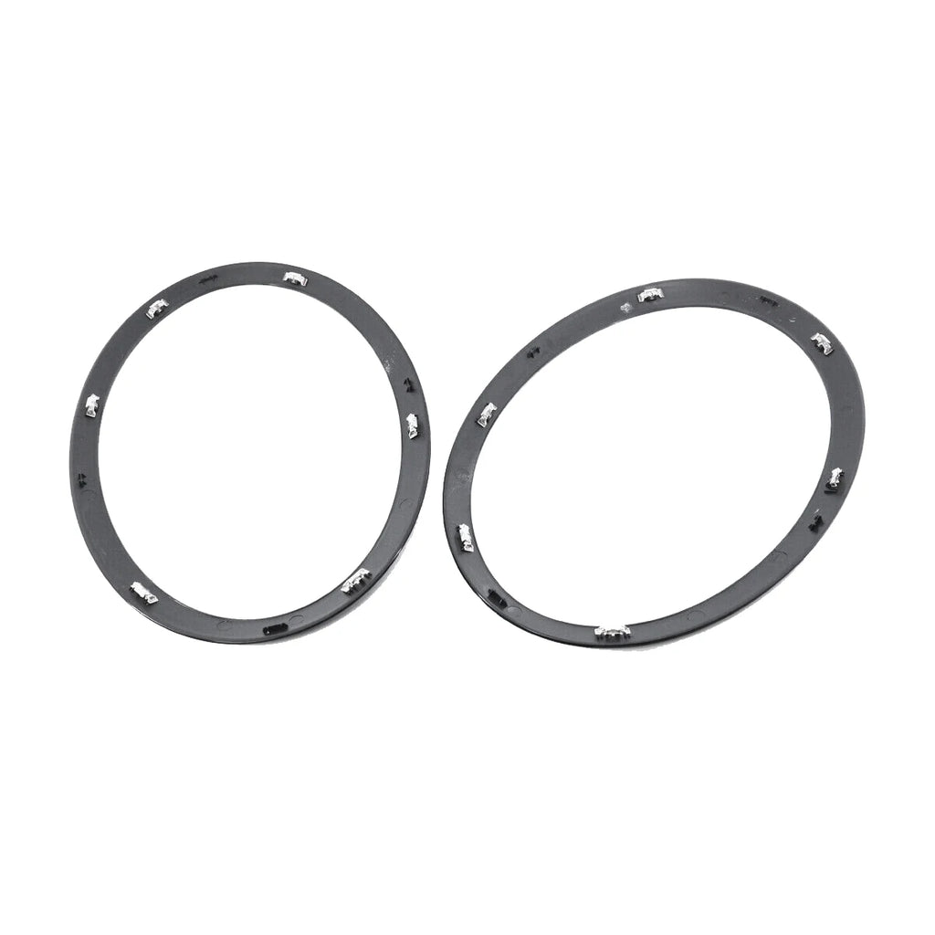 1Pair Headlight Trim Ring Decor Black ABS for 2014-2019 MINI Cooper S F55 F56 F57