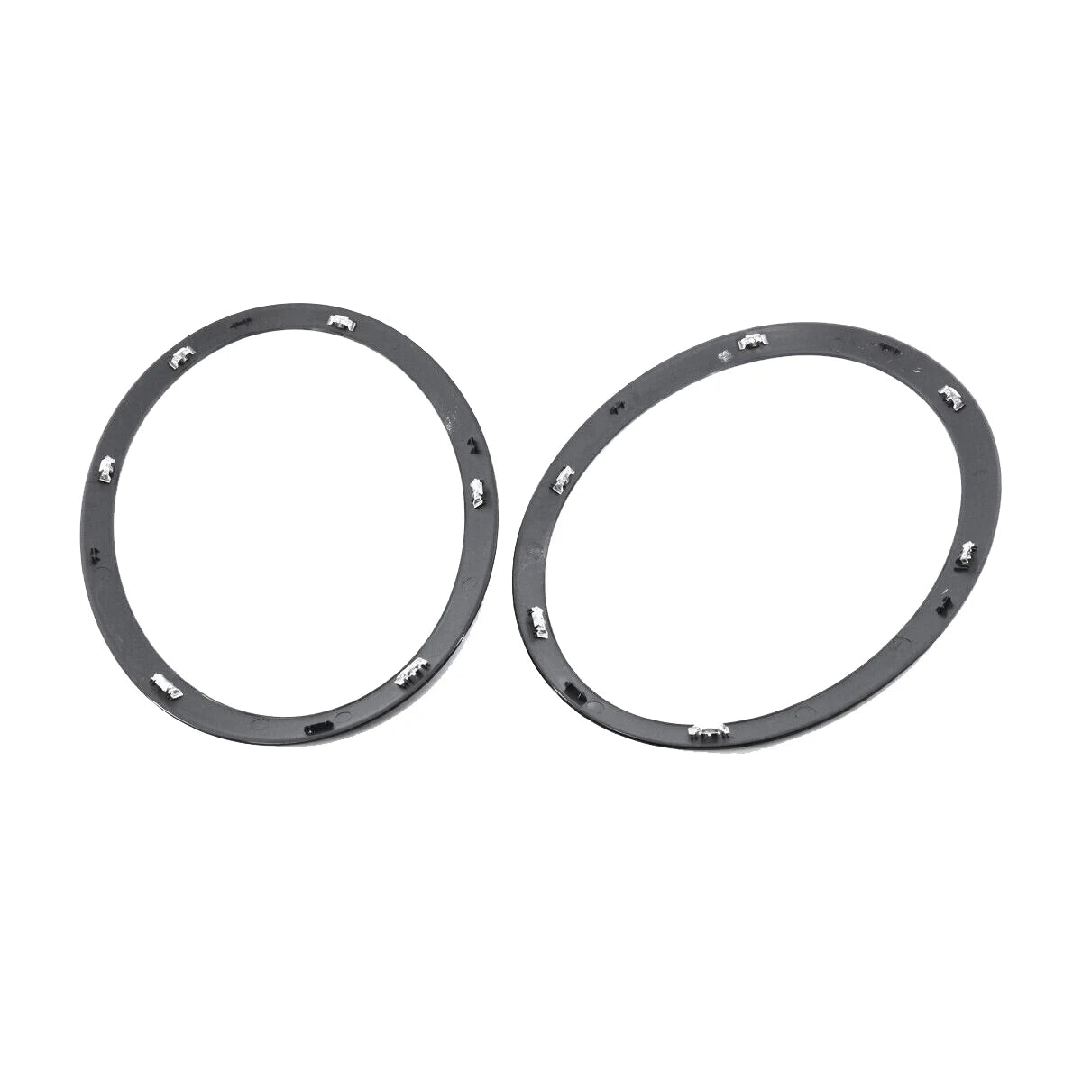 1Pair Headlight Trim Ring Decor Black ABS for 2014-2019 MINI Cooper S F55 F56 F57
