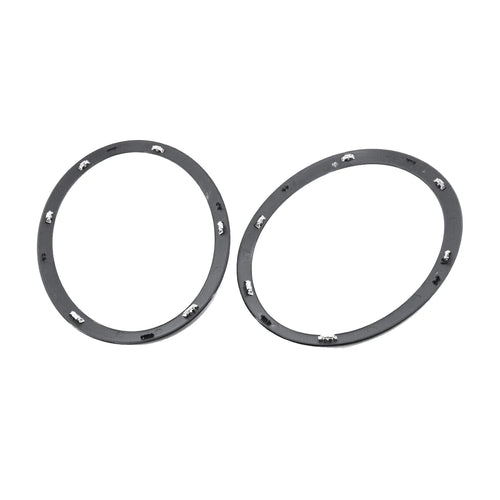 1Pair Headlight Trim Ring Decor Black ABS for 2014-2019 MINI Cooper S F55 F56 F57