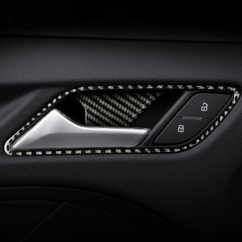 Carbon Fiber for Audi A3 8V S3 Car Interior Gearshift Air Conditioning CD Panel Door Armrest Cover Trim Stickers Accessories