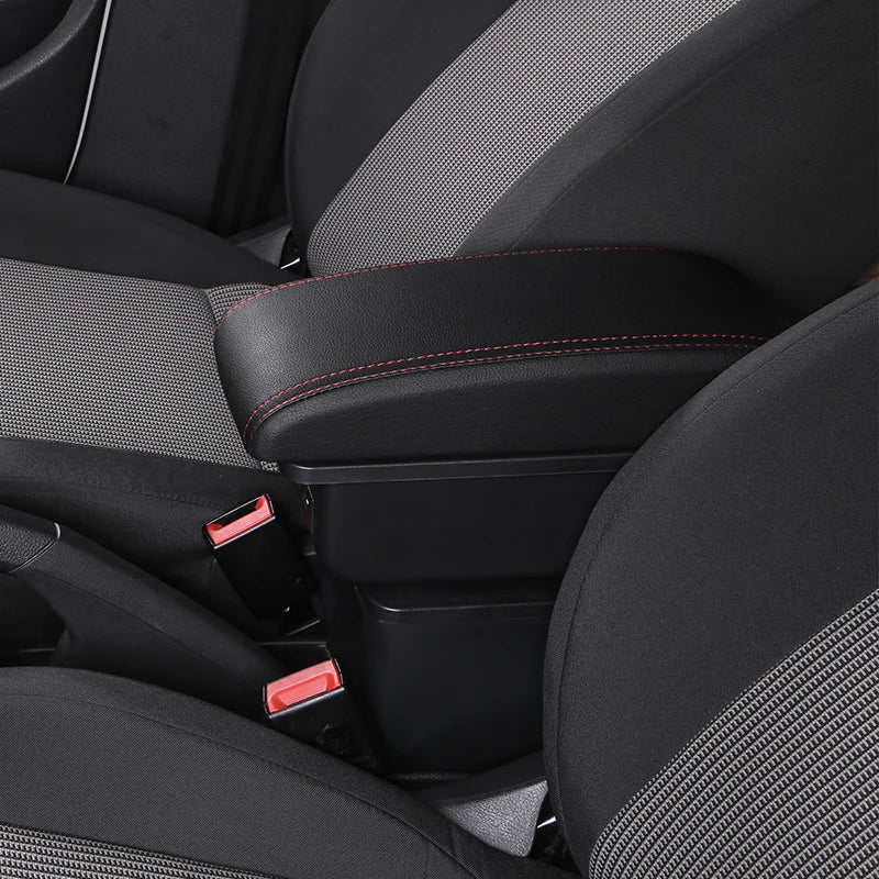 For Ford Fiesta Armrest Box for Ford Fiesta 3 Car Armrest 2011-2018 Car Storage Box Accessories Easy Installation Dedicated