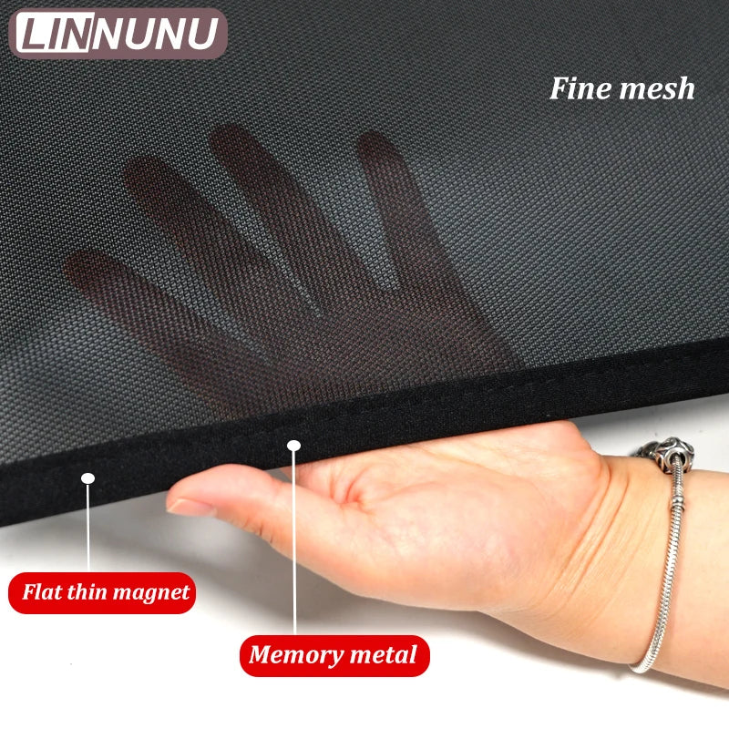 for AUDI A4 B9 2017-2025 3 Boxes Car Window Sunshade Magnetic Curtain Auto Side Window Sunshade Exterior Trim Sun Shade